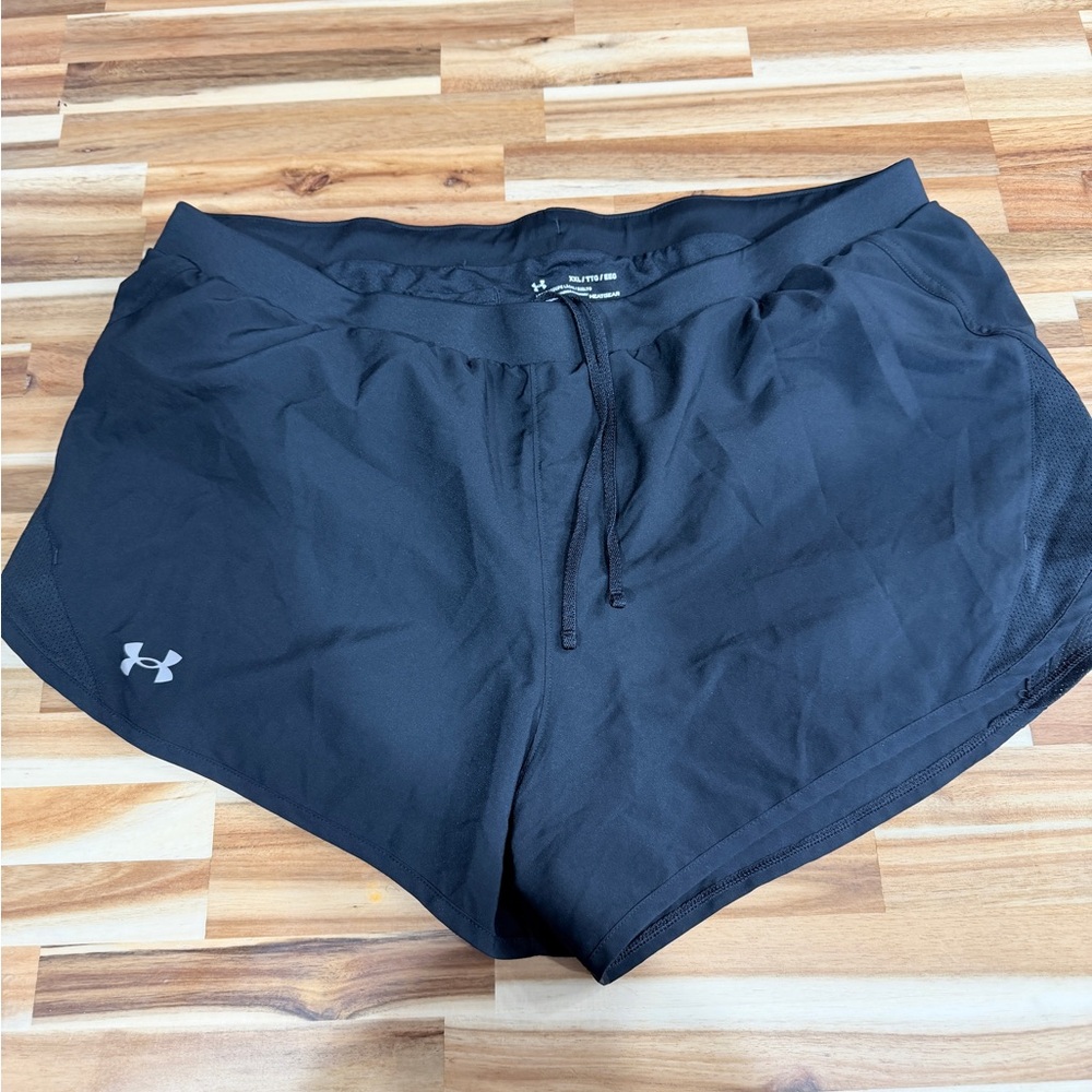 Under Armour Black Women's Athletic Shorts with Drawstring 2xl